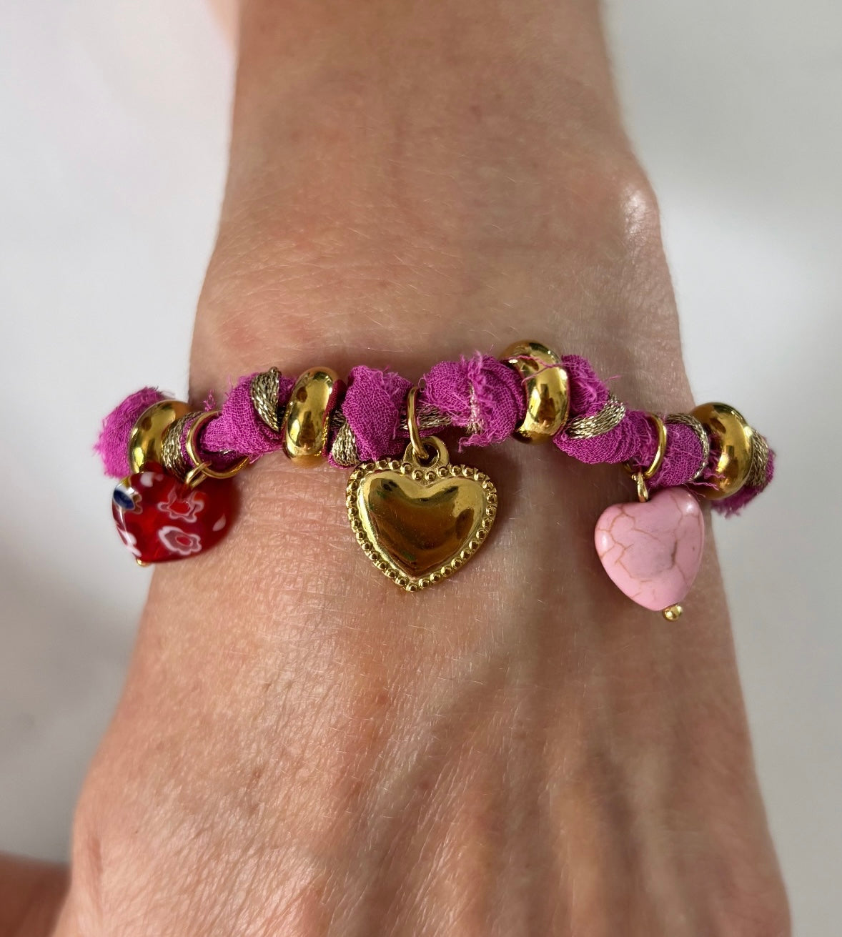 Bracelet cœurs