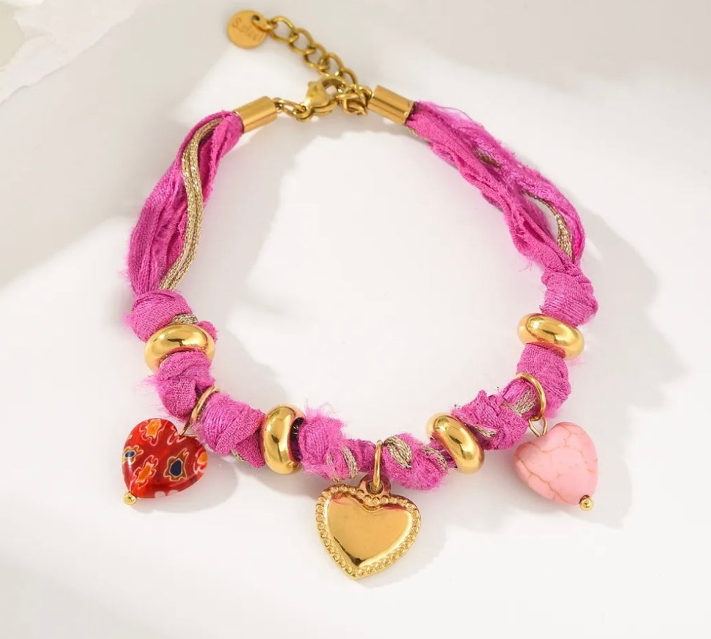Bracelet cœurs