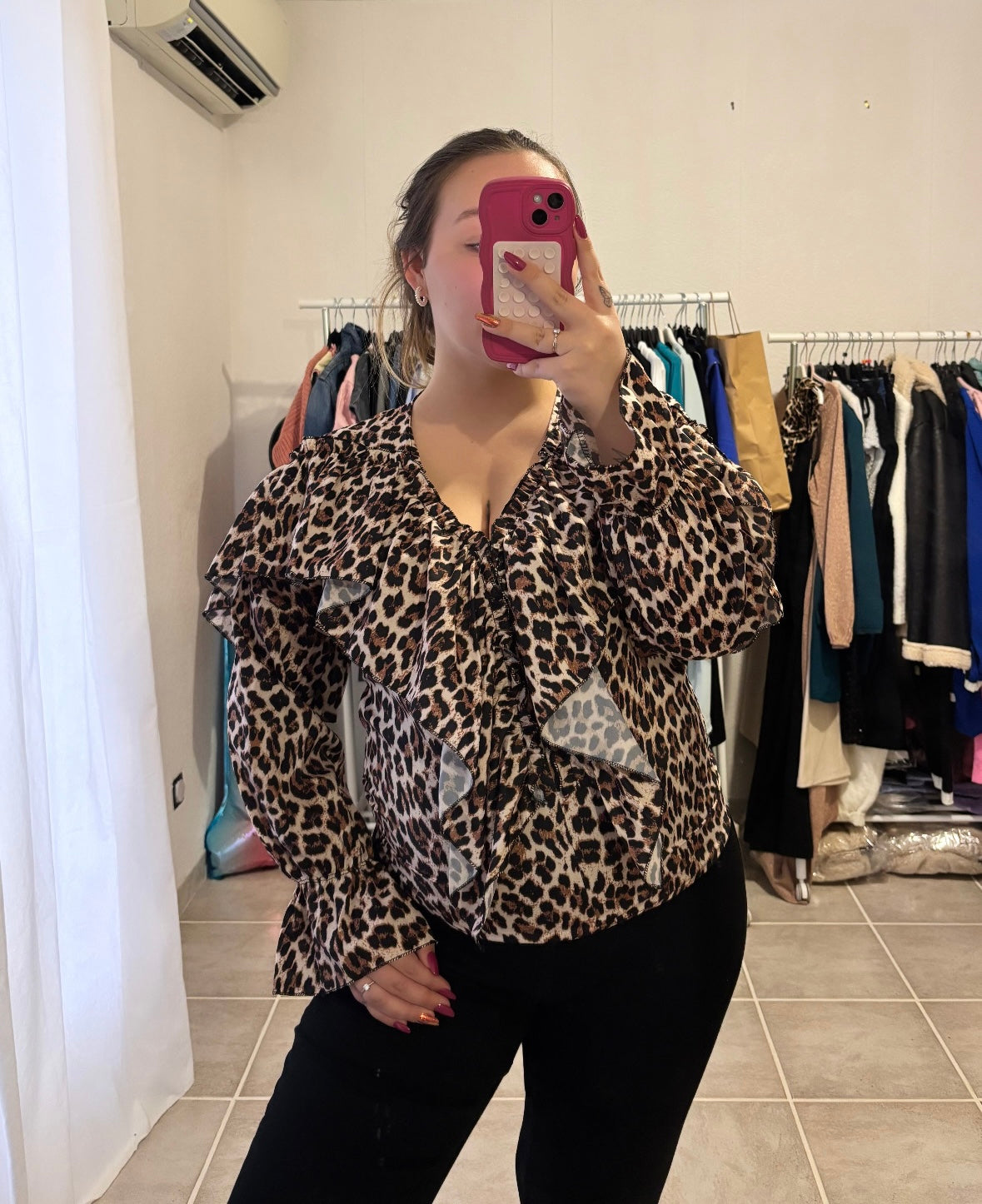 Blouse léopard